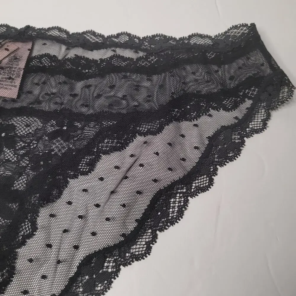Victoria's Secret Black Lace Panties - Size XL